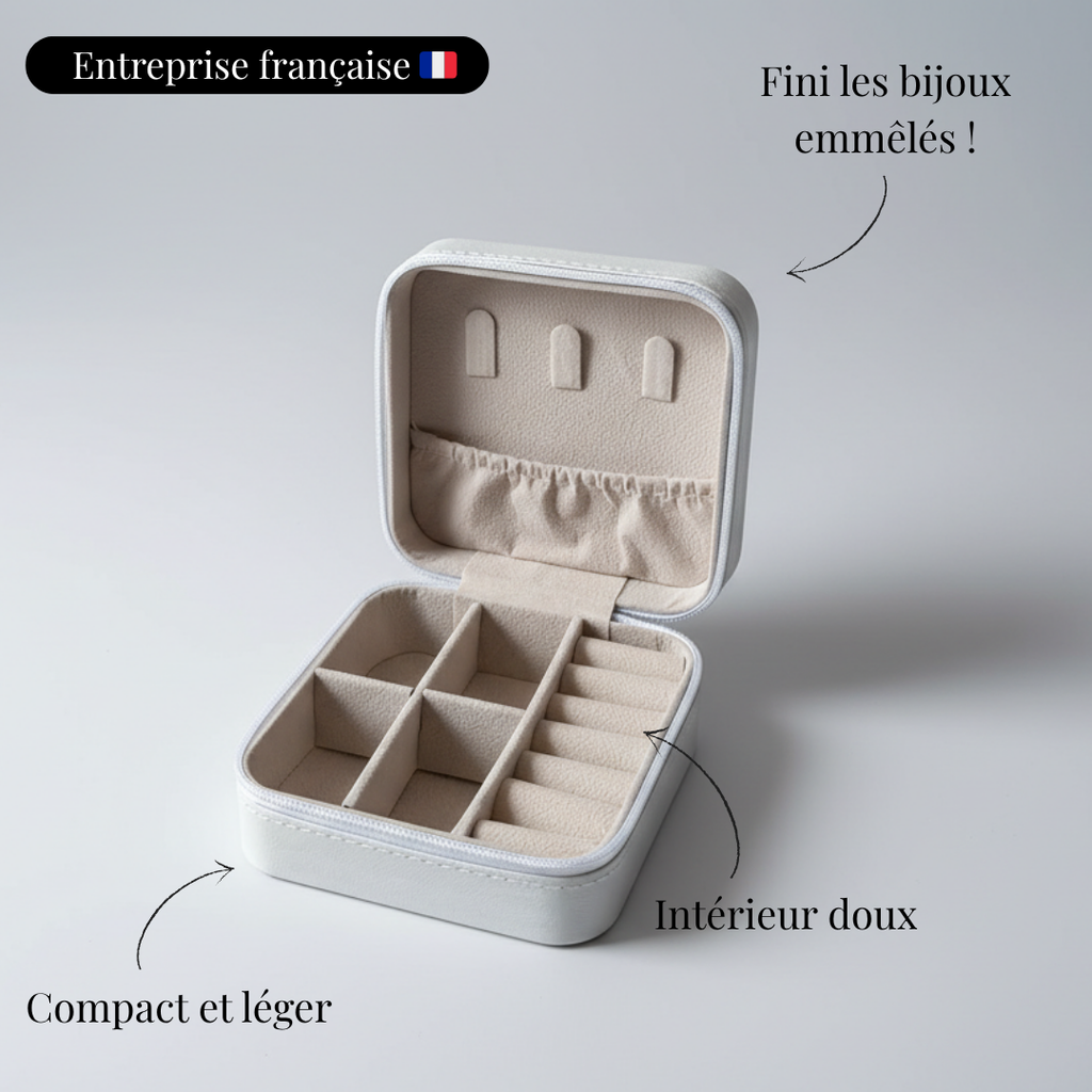 Boîte à bijoux de voyage