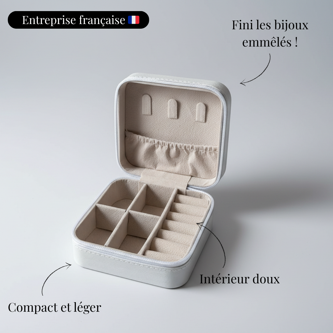 Boîte à bijoux de voyage