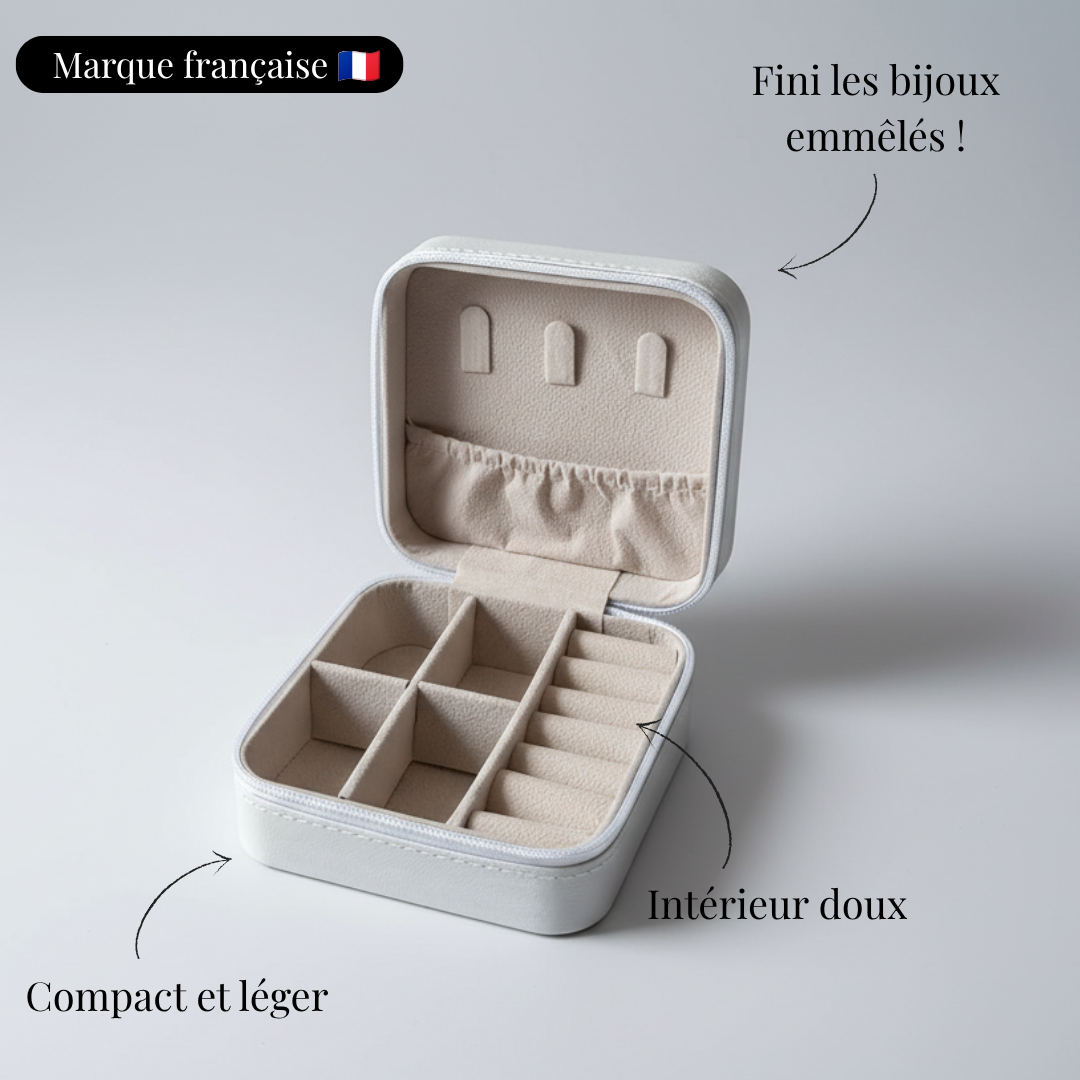 Boîte à bijoux de voyage